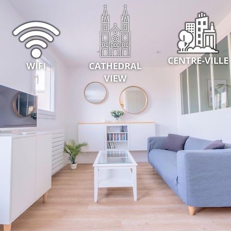 Le Clovis - Cathedrale Lejlighed Reims Eksteriør billede